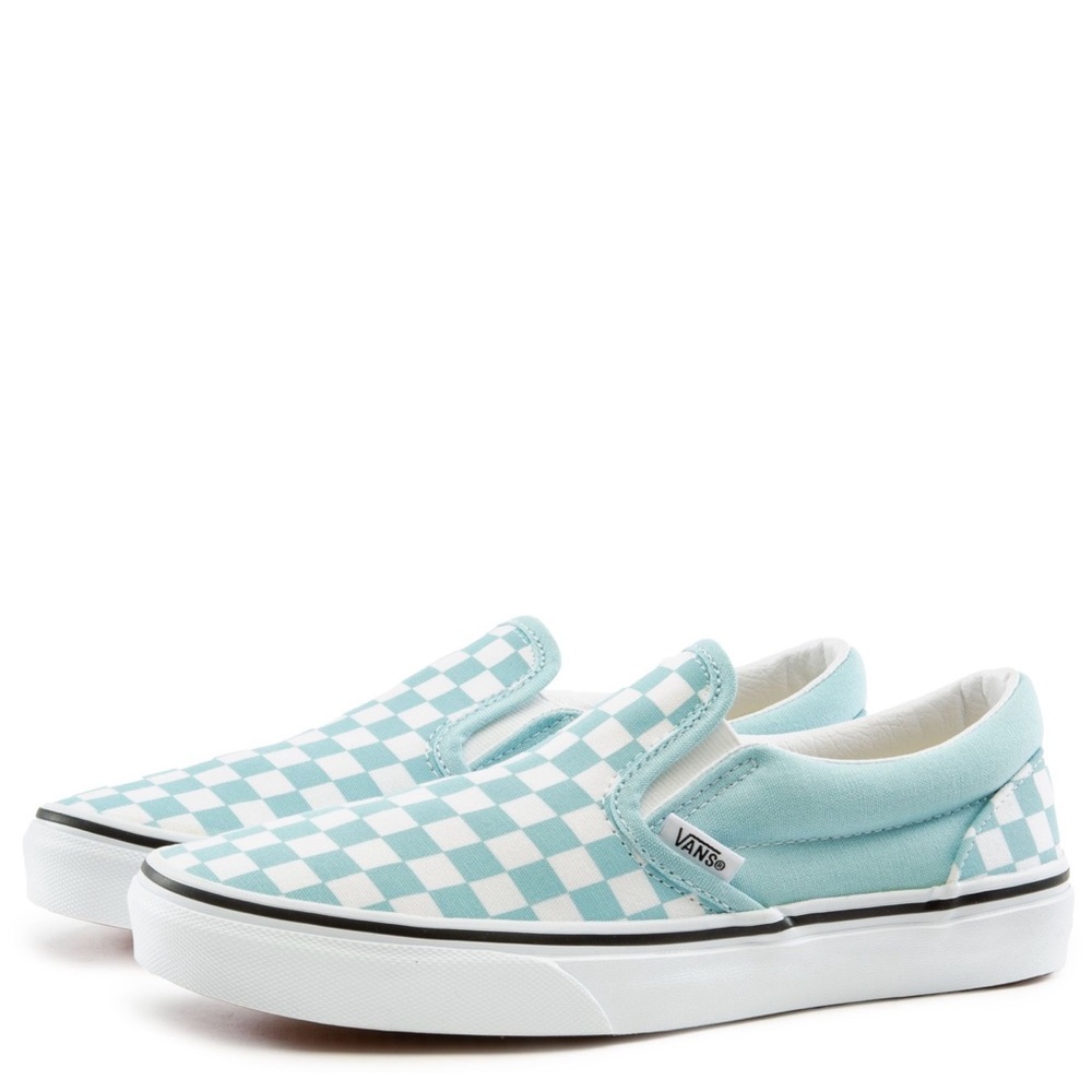 Vans Classic Slip-On Checkerboard Aquatic